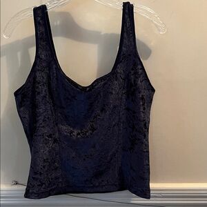 Victoria's Secret Midnight Blue Velvet Camisole